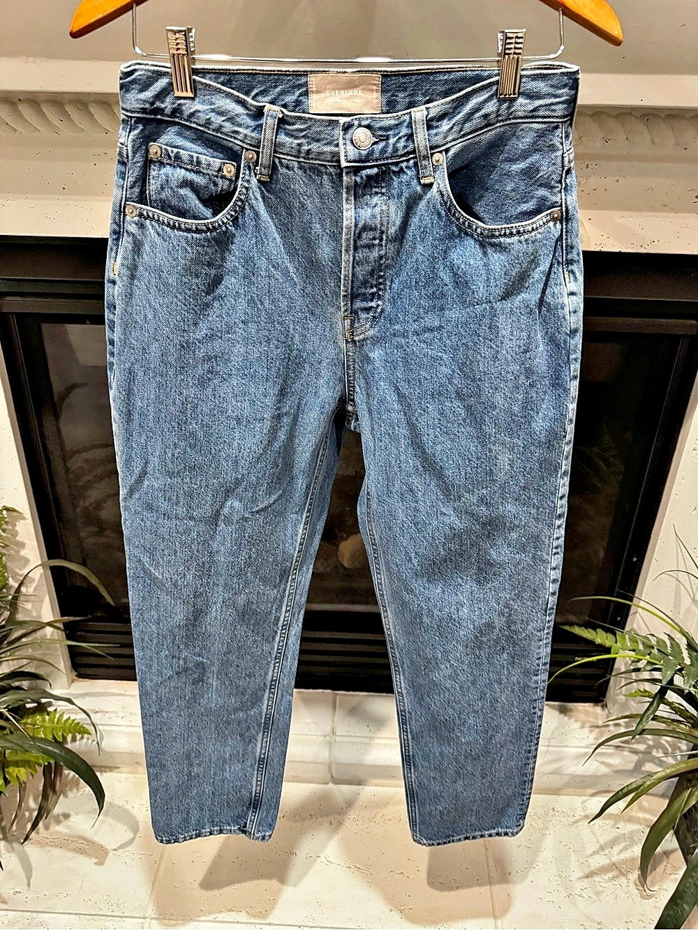 Everlane The 90's Cheeky Jean Straight Leg Jeans Blue Waist 26